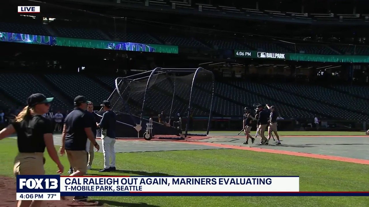 Mariners face Braves without injured Cal Raleigh   