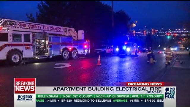 Electrical fire at SeaTac apartment building
