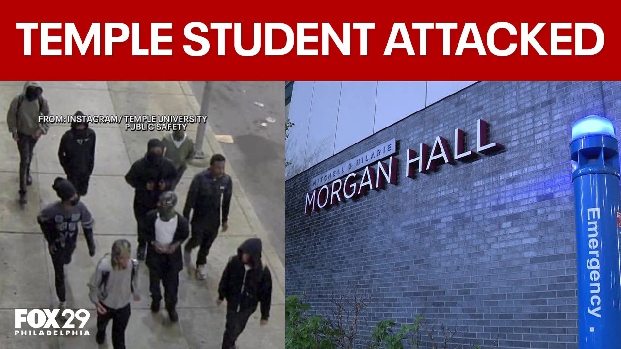 Temple student chased into residence hall lobby, attacked by group of teens