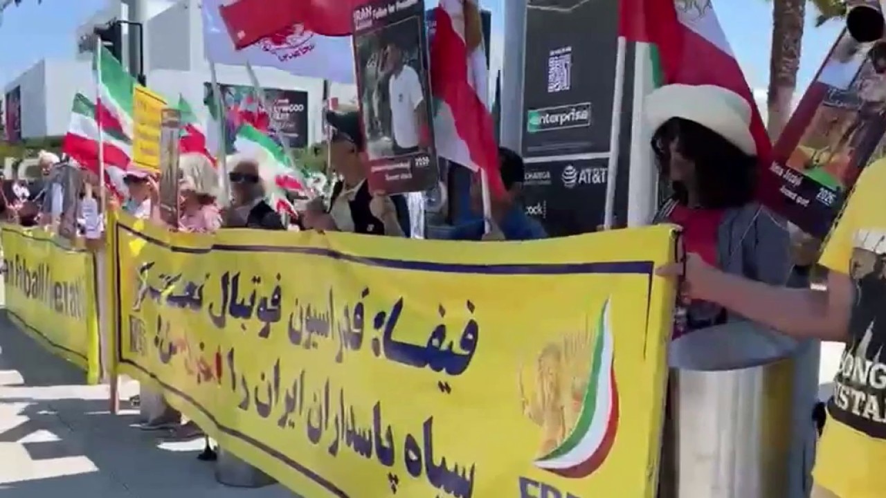Iran's first World Cup match draws mixed reaction in LA