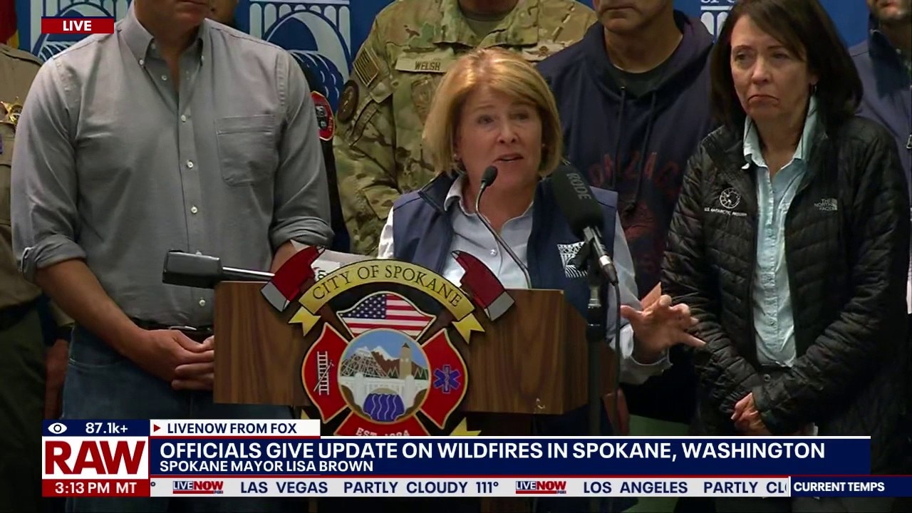 Officials provide update on Spokane, WA wildfires