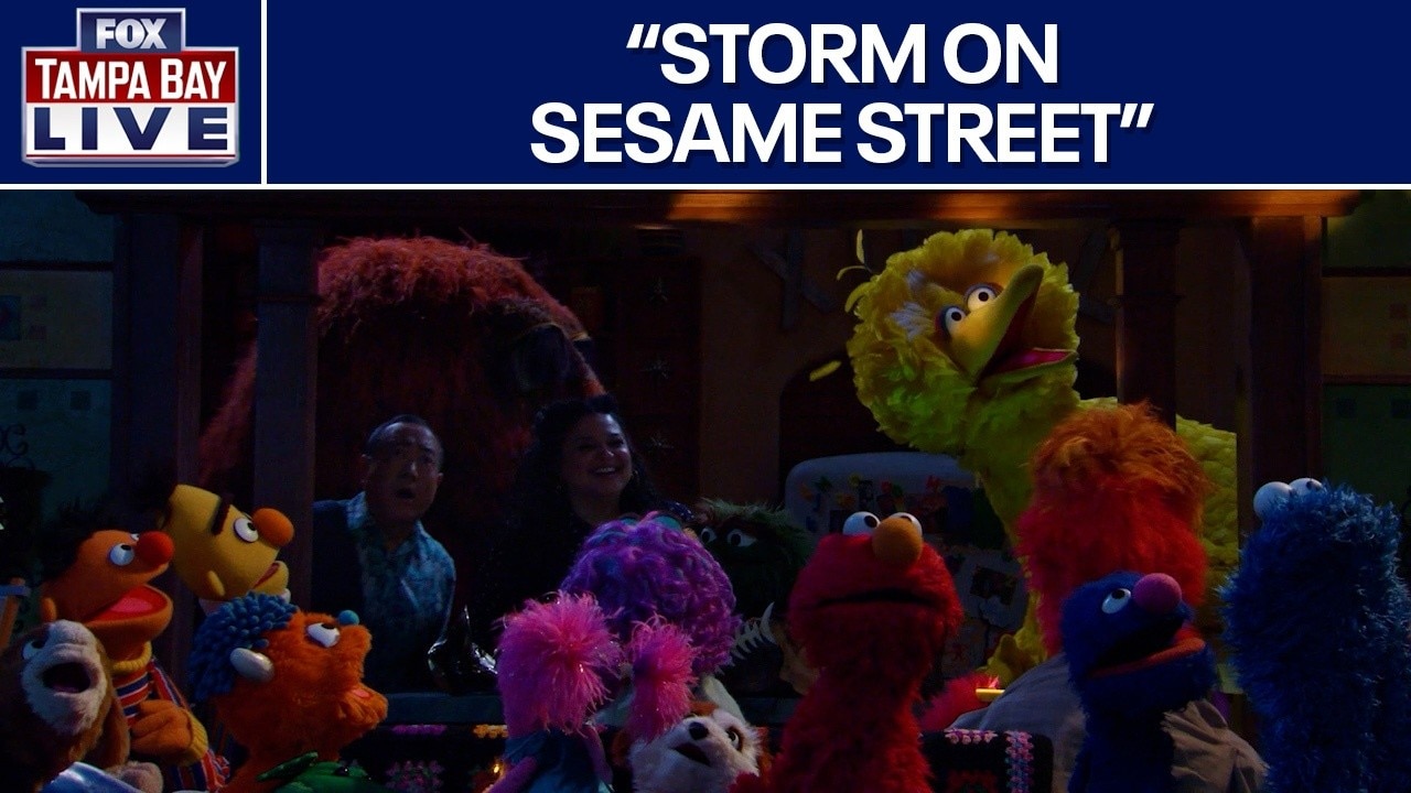 Elmo talks about recent storm on Sesame Street
