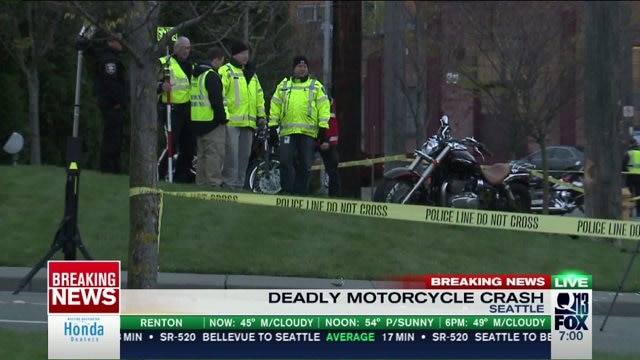 Seattle police investigating deadly motorcycle crash in SODO
