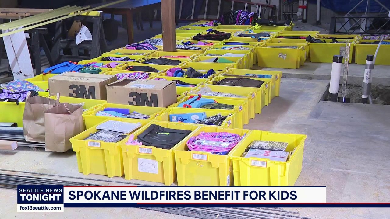 Pierce County charity collects supplies for Spokane kids