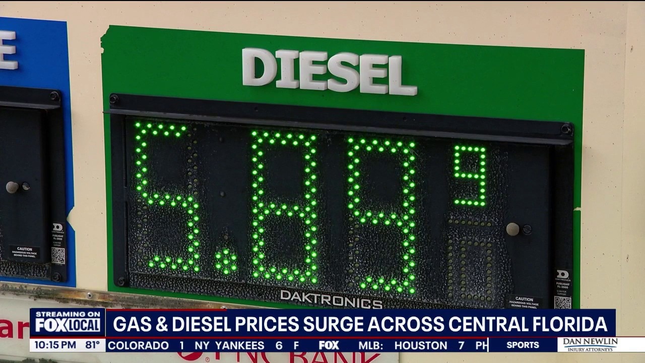 Florida experiences record diesel costs, fueling inflation concerns
