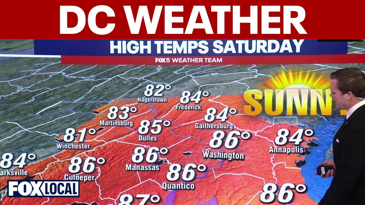 DC weather forecast: Beautiful, low-humidity Father's Day Weekend