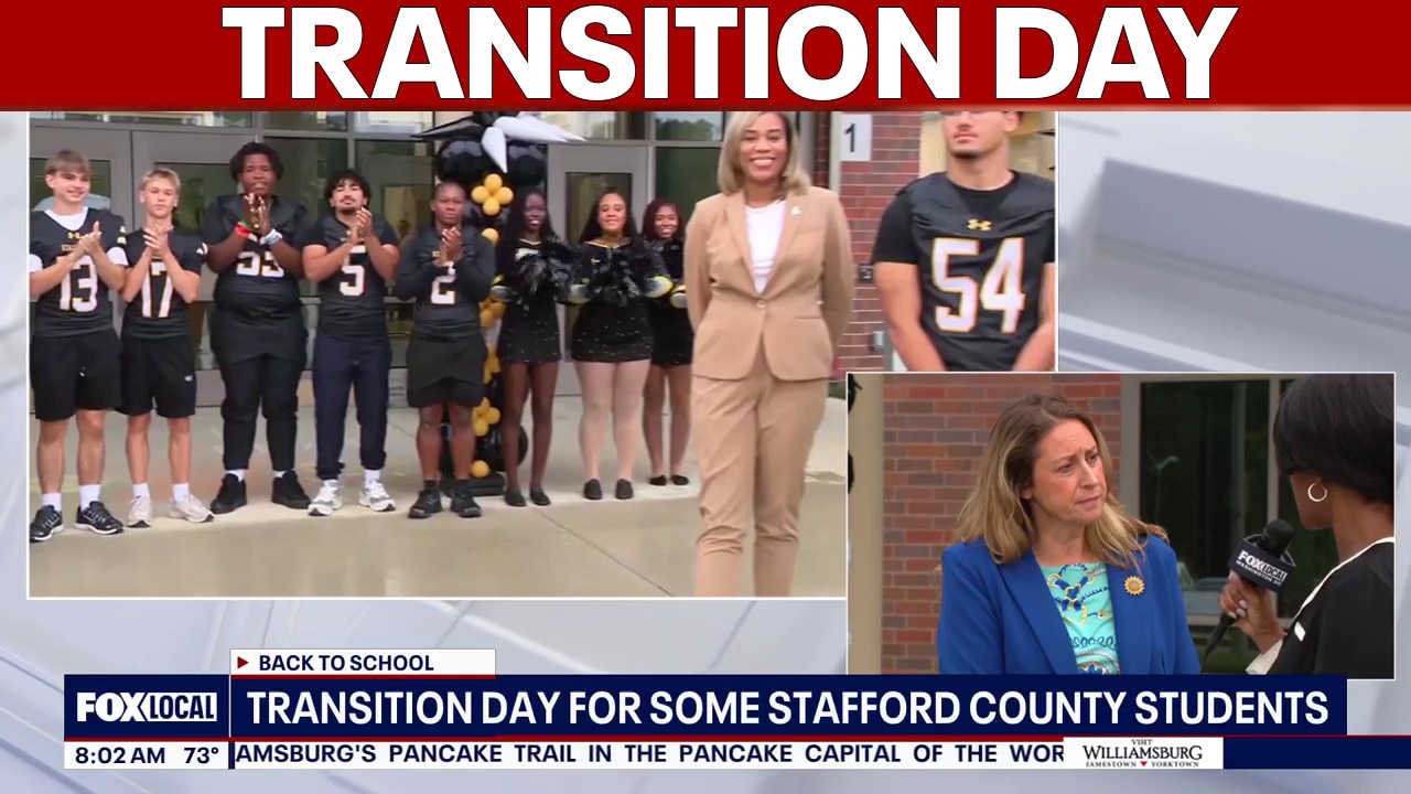 Stafford County students begin transition day ahead of full return