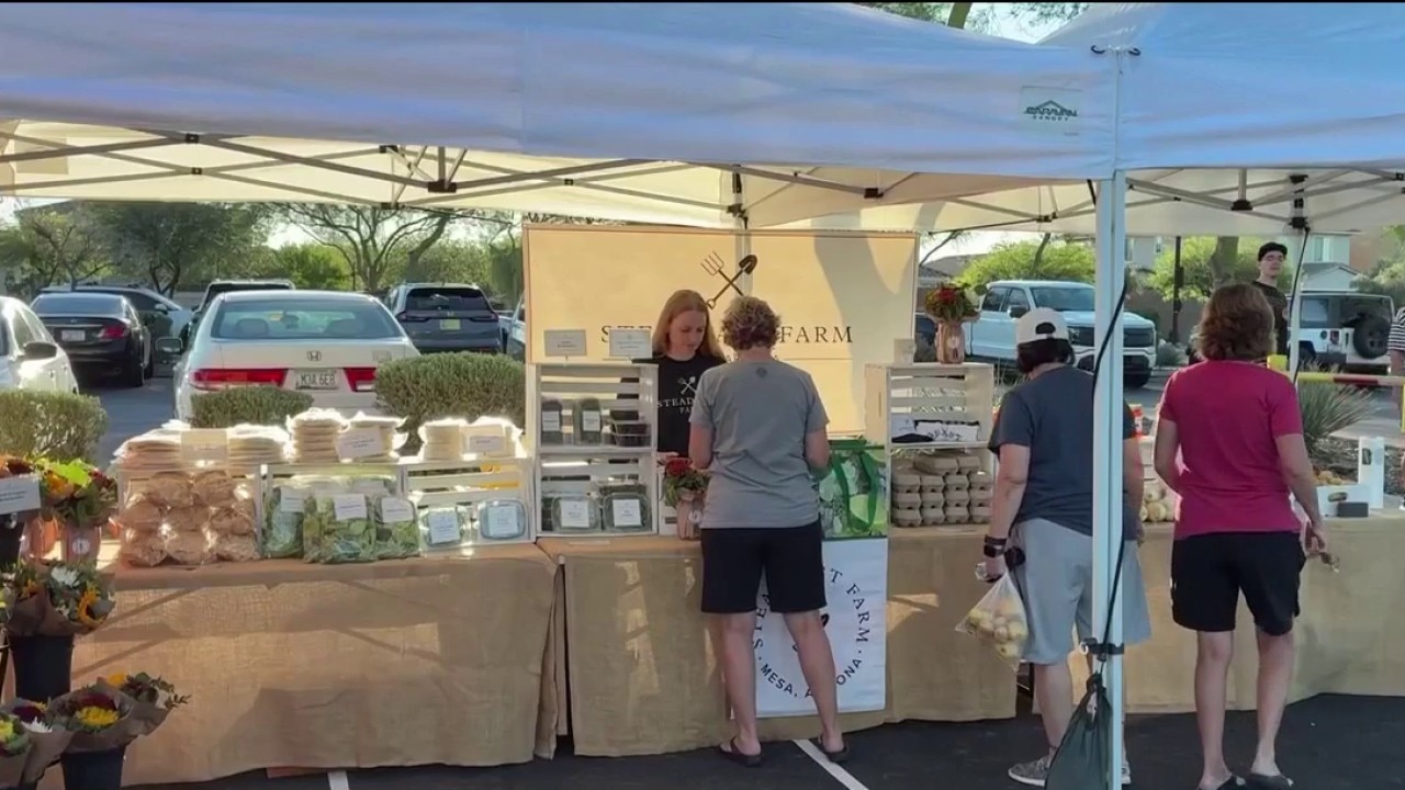 Cooler weather brings shoppers to Eastmark Farmer's Market in Mesa