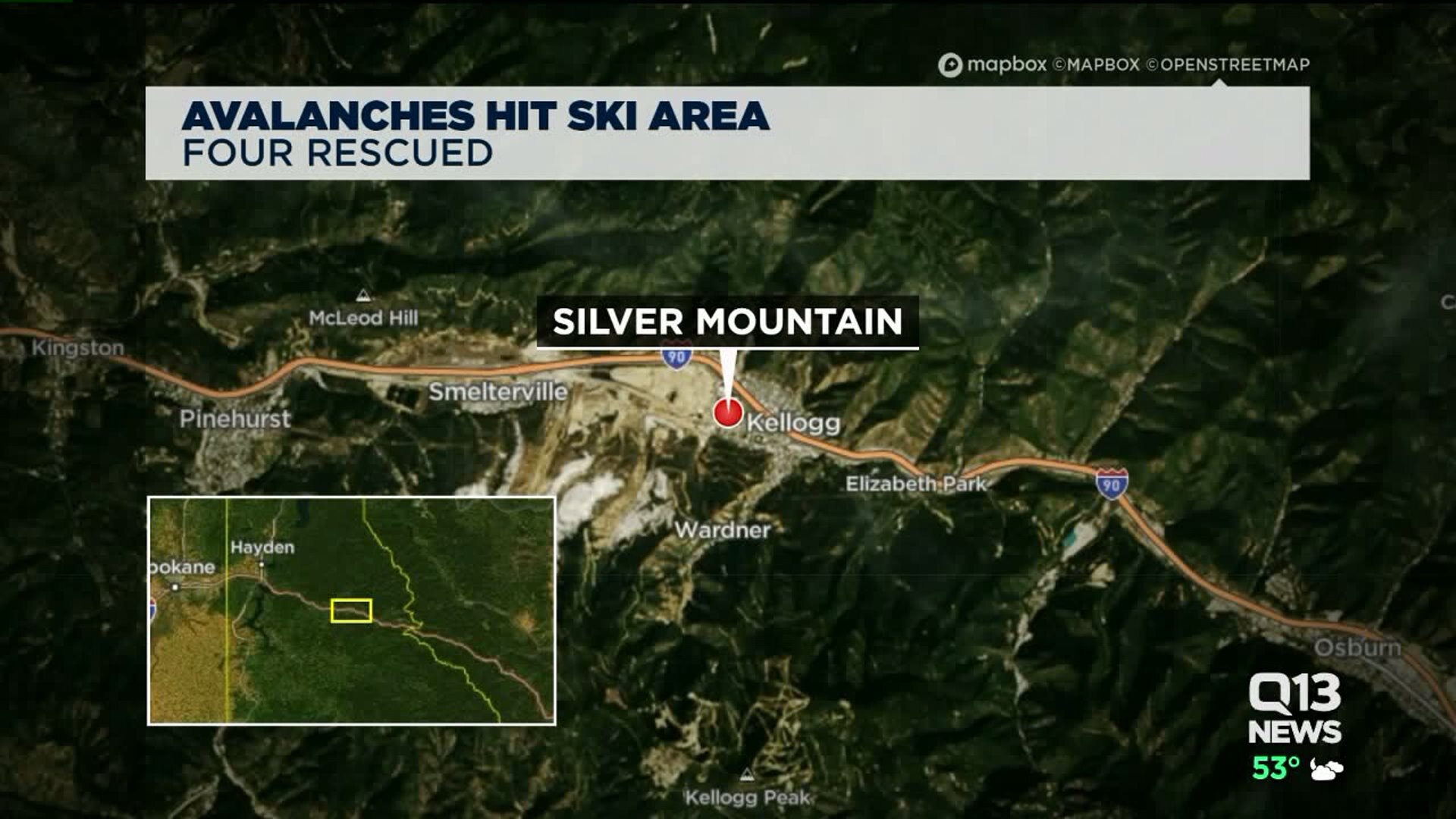 1 killed, 5 hurt in avalanche at Idaho ski resort