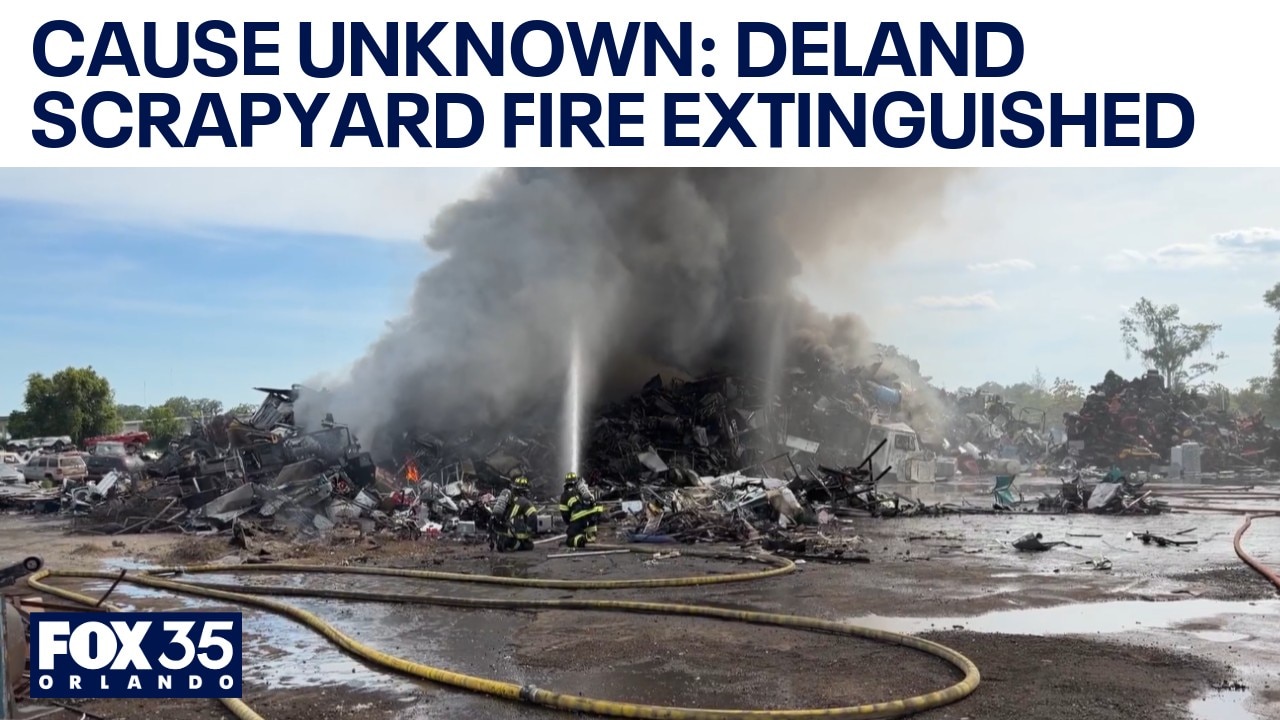 Fire crews put out DeLand scrapyard fire: Cause unknown