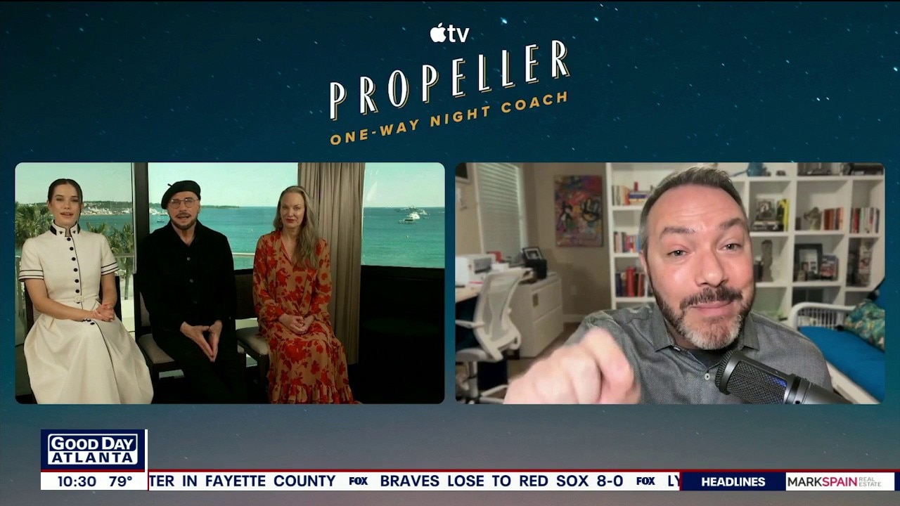 Paul speaks with the cast of Apple Tv's Propeller One-Way Night Coach 