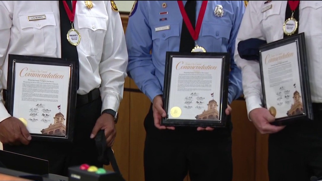 Tampa firefighters honored for Venezuela rescue mission