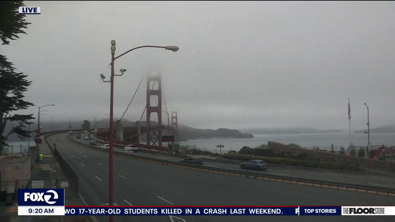 Cloudy, cooler, breezy today