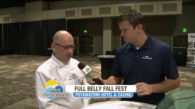 Chip learns about benefit taking place at Full Belly Fall Fest