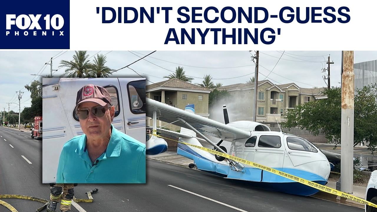 Pilot recalls crash landing on 7th street in Phoenix