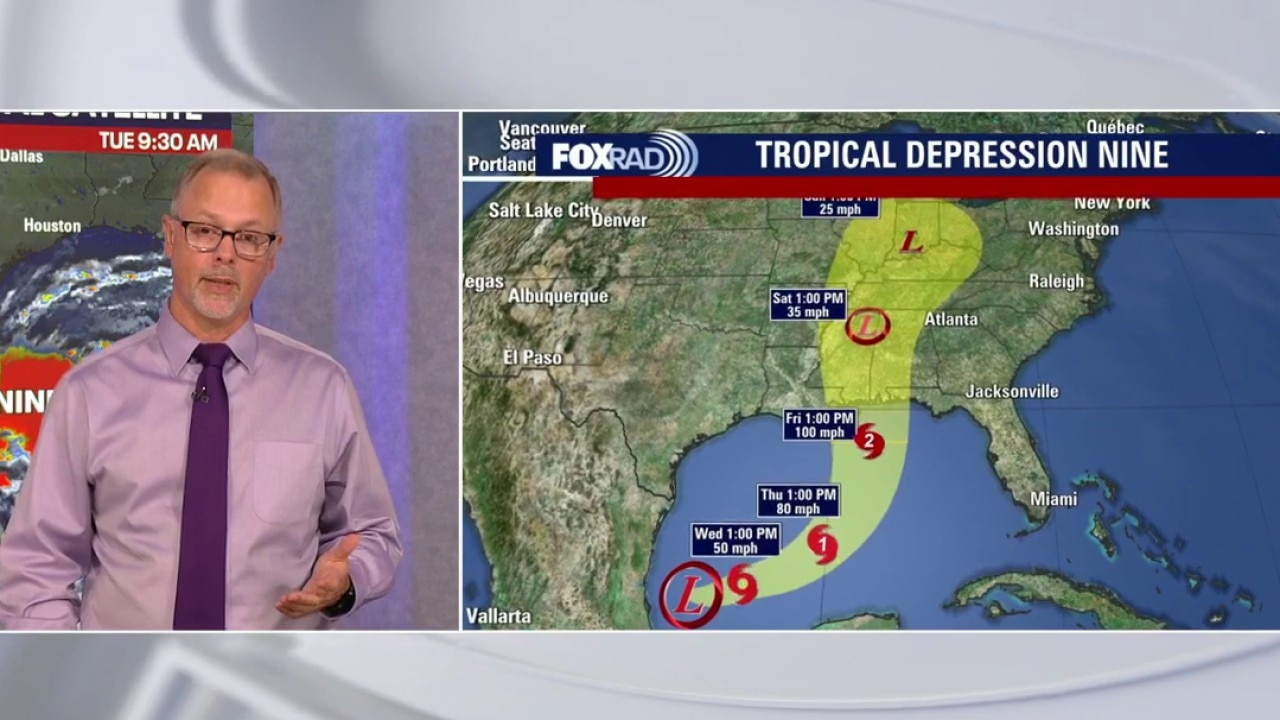 Houston weather: Watching Tropical Depression Nine, current weather pattern to continue