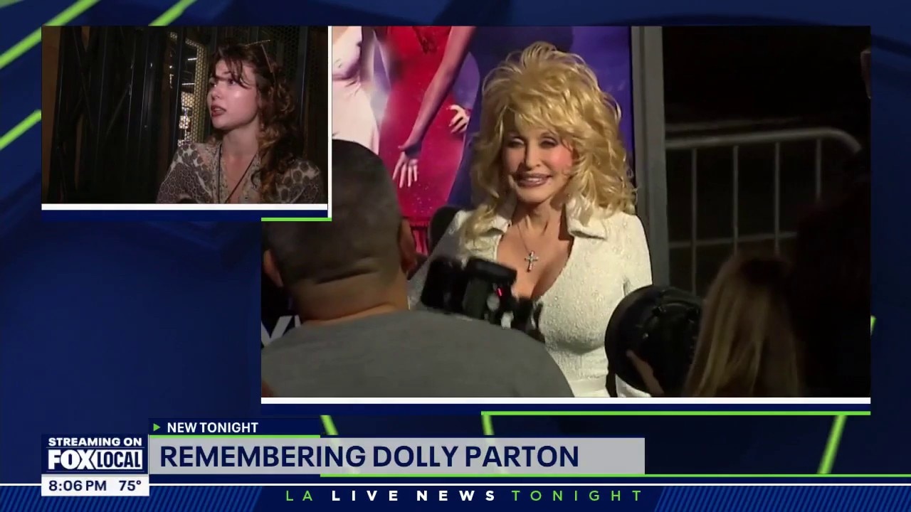 Fans gather at Dolly Parton's star on Hollywood WOF
