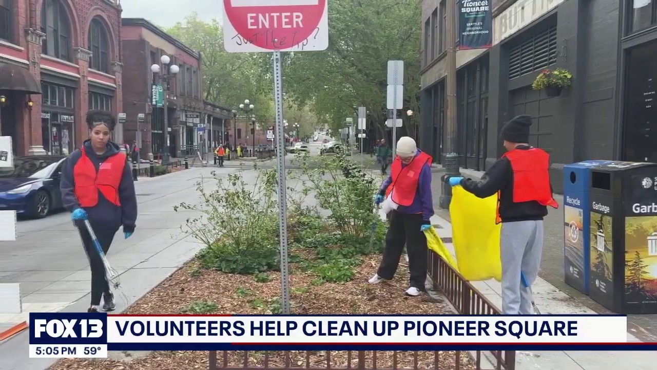 17th annual Pioneer Square Spring Clean underway
