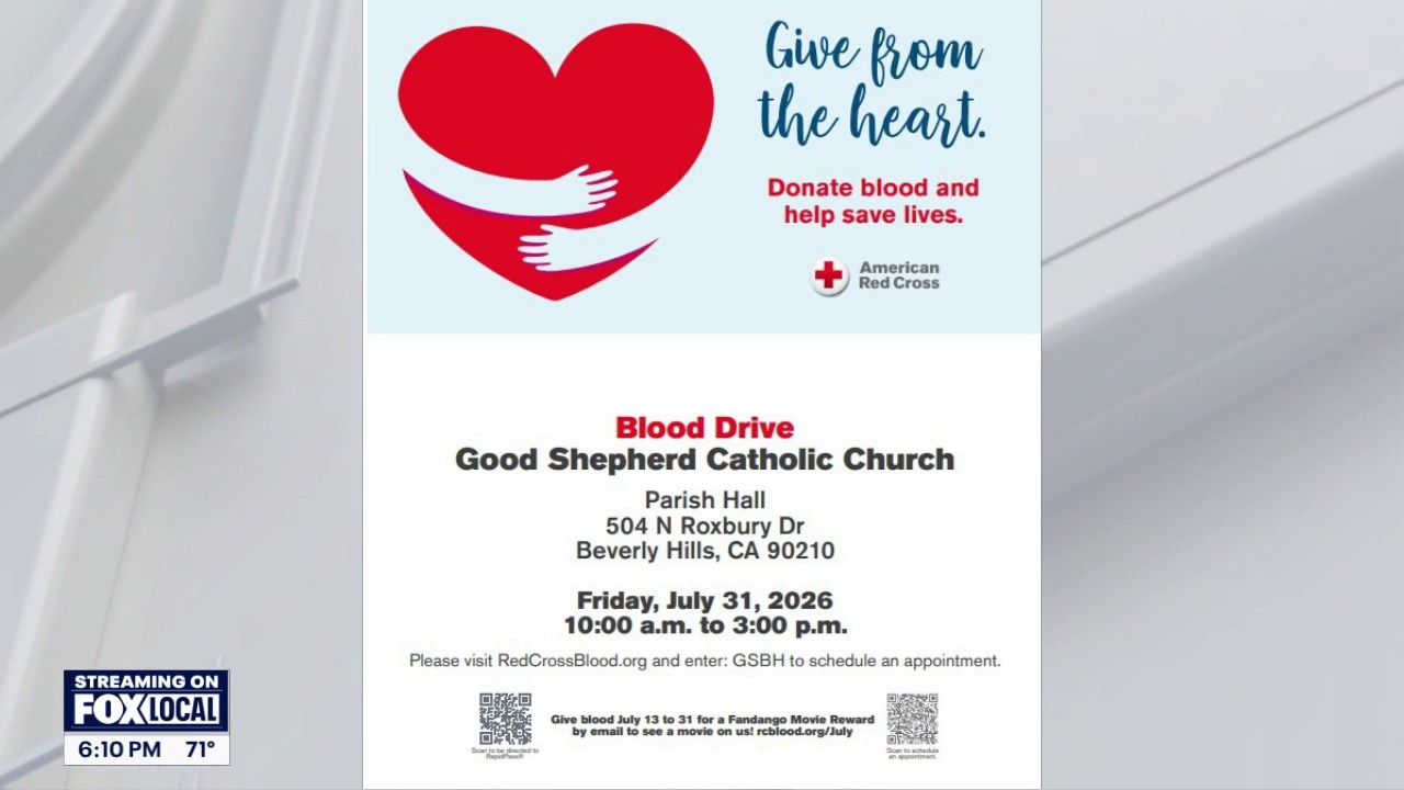 American Red Cross holding blood drive
