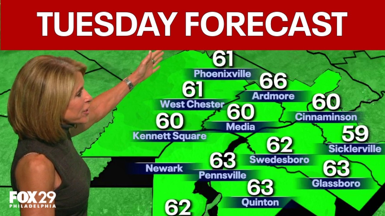 Philadelphia weather: Tuesday evening forecast