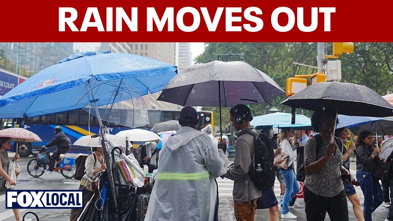 Heavy rain moves out of Tri-State area as clearer weather approaches
