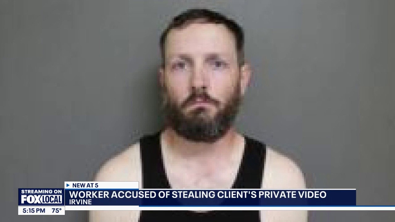 Worker accused of stealing client's private video