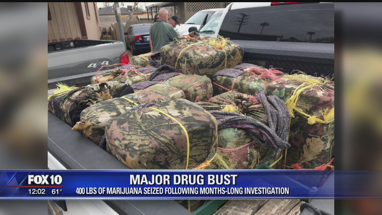 Police seize 400 pounds of marijuana from Phoenix home