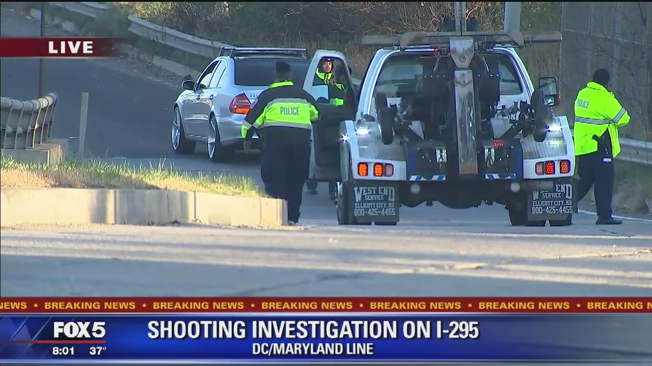 Police investigate shooting near Interstate 295 in DC