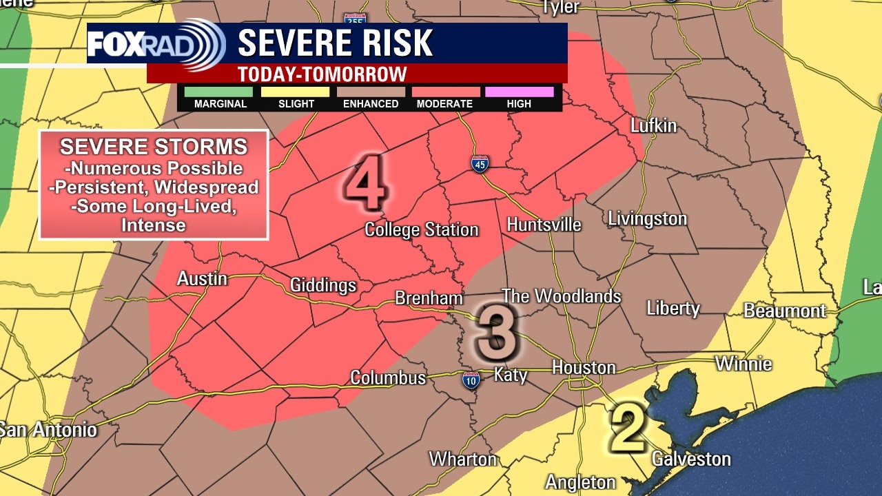 Strong to severe storms likely Monday afternoon