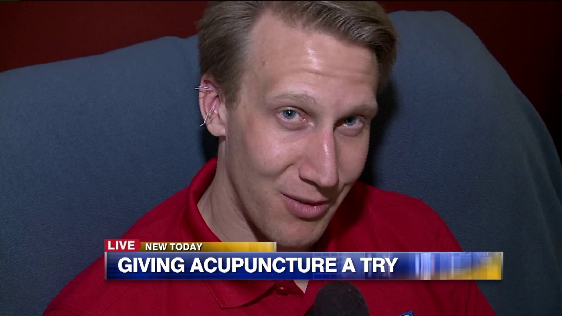 Carl learns about the benefits of acupuncture in the ear