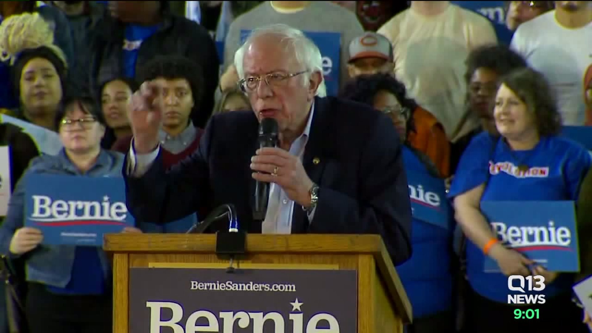 Bernie Sanders rallies at Tacoma Dome