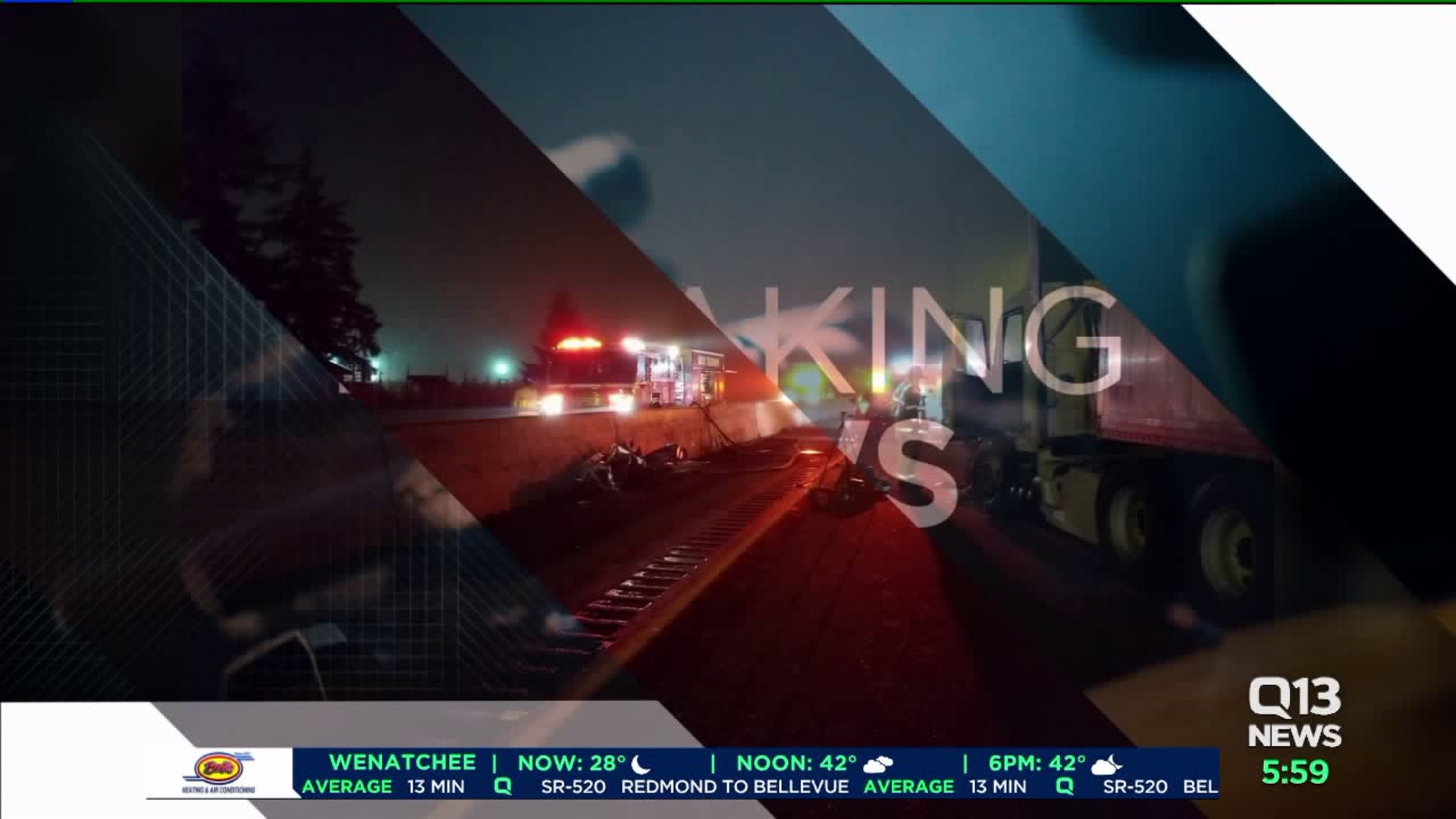 I-5 reopens after fatal crash in Thurston County