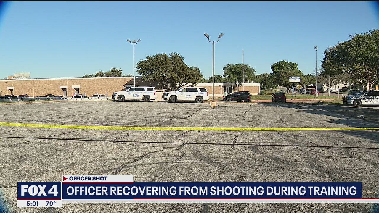 Officer continuing recovery after being shot during active shooter ...