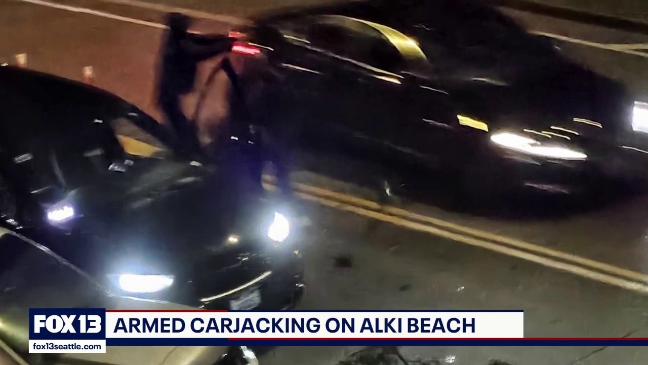 West Seattle crash leads to armed carjacking