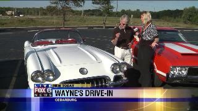 Laura learns about classic car show at Wayne's Drive-In