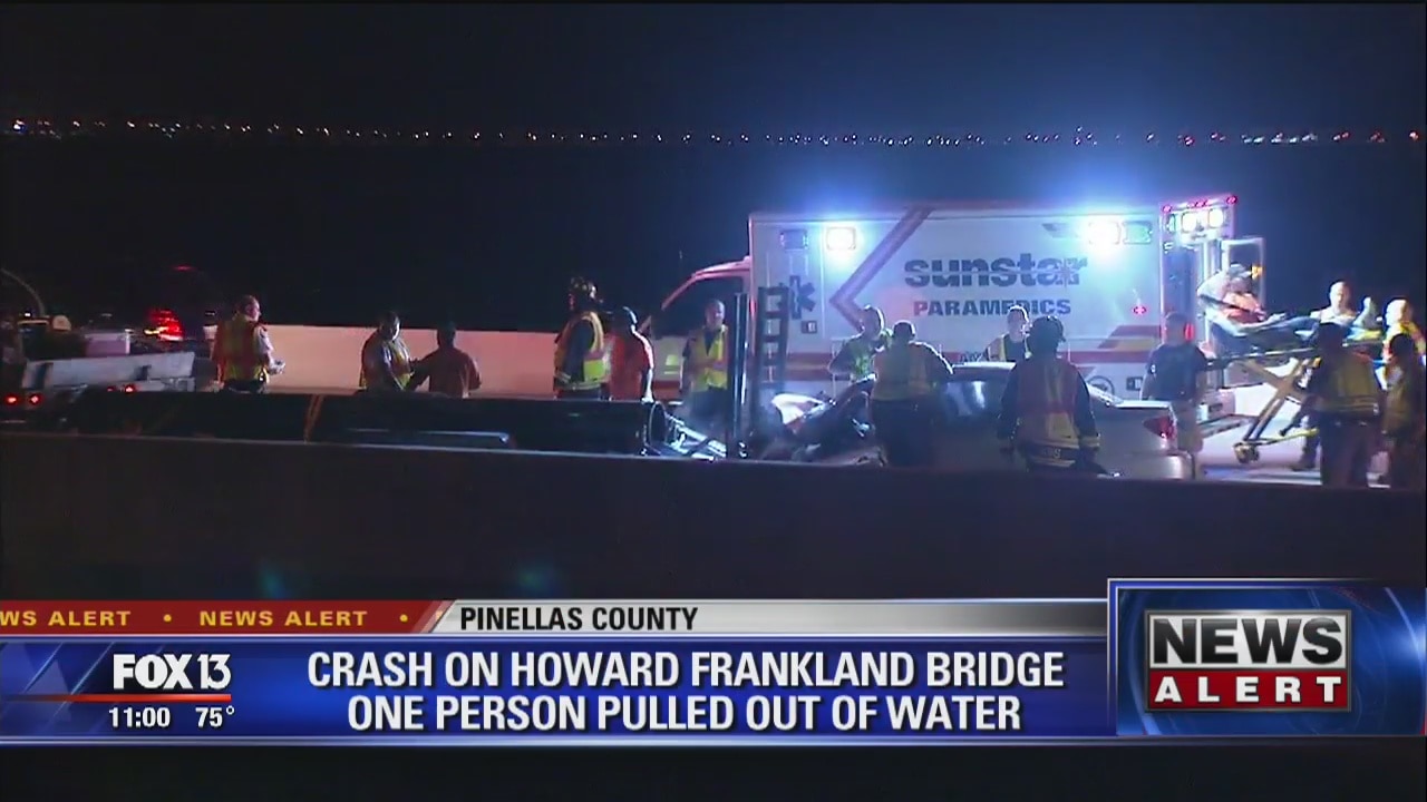 Person in water under Howard Frankland now safe