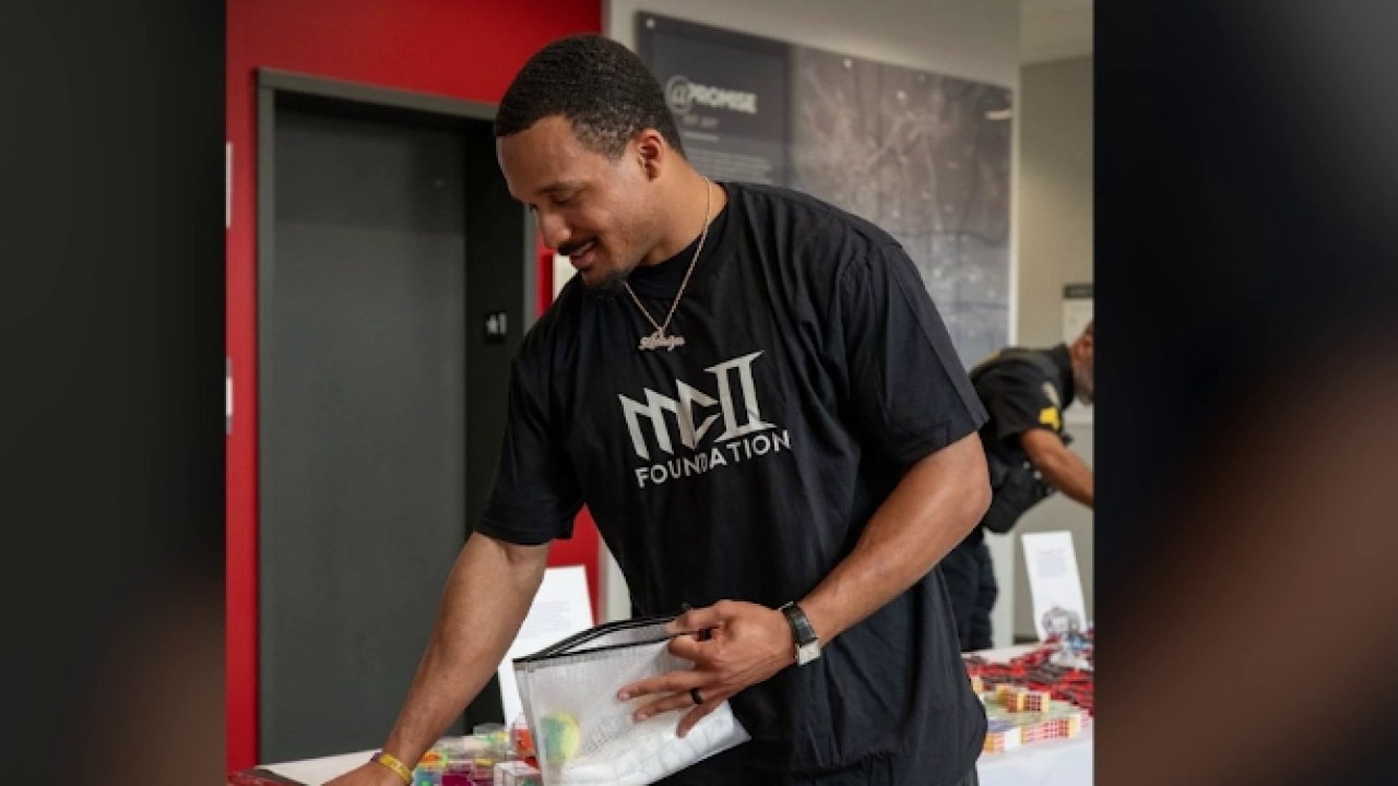 NFL's Michael Carter II is giving back to families in need