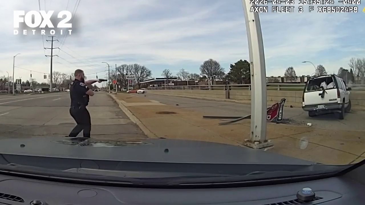 Bodycam video shows police chase in Dearborn ending in standoff