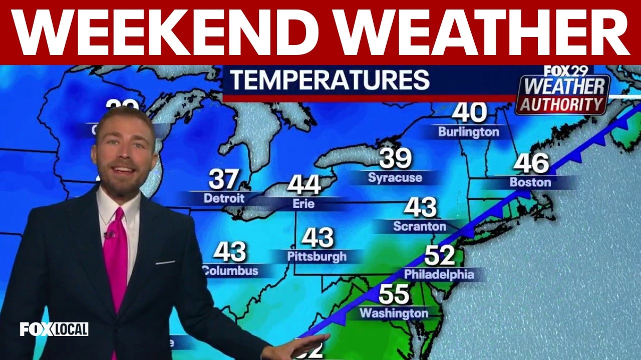 Weather Authority: Rain clears as cold front brings gusty winds and frost to the Philadelphia region