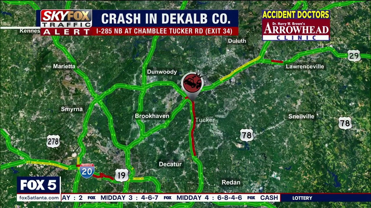 Crashes disrupt traffic on I-20 and I-285