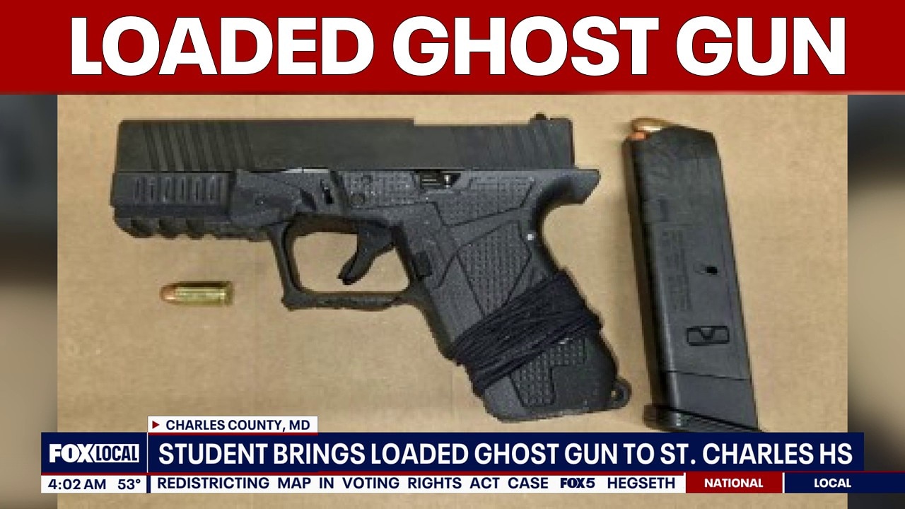Loaded ghost gun recovered from student at St. Charles High School, sheriff says | FOX 5 AT 4AM