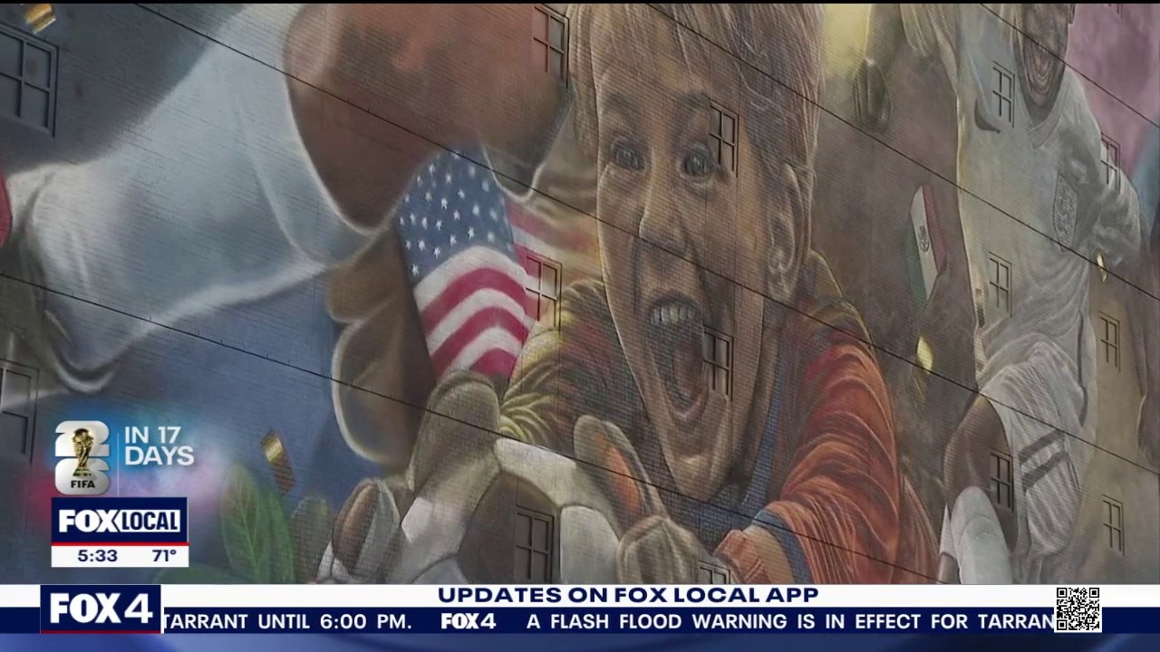 Dallas unveils 150-foot FIFA World Cup mural