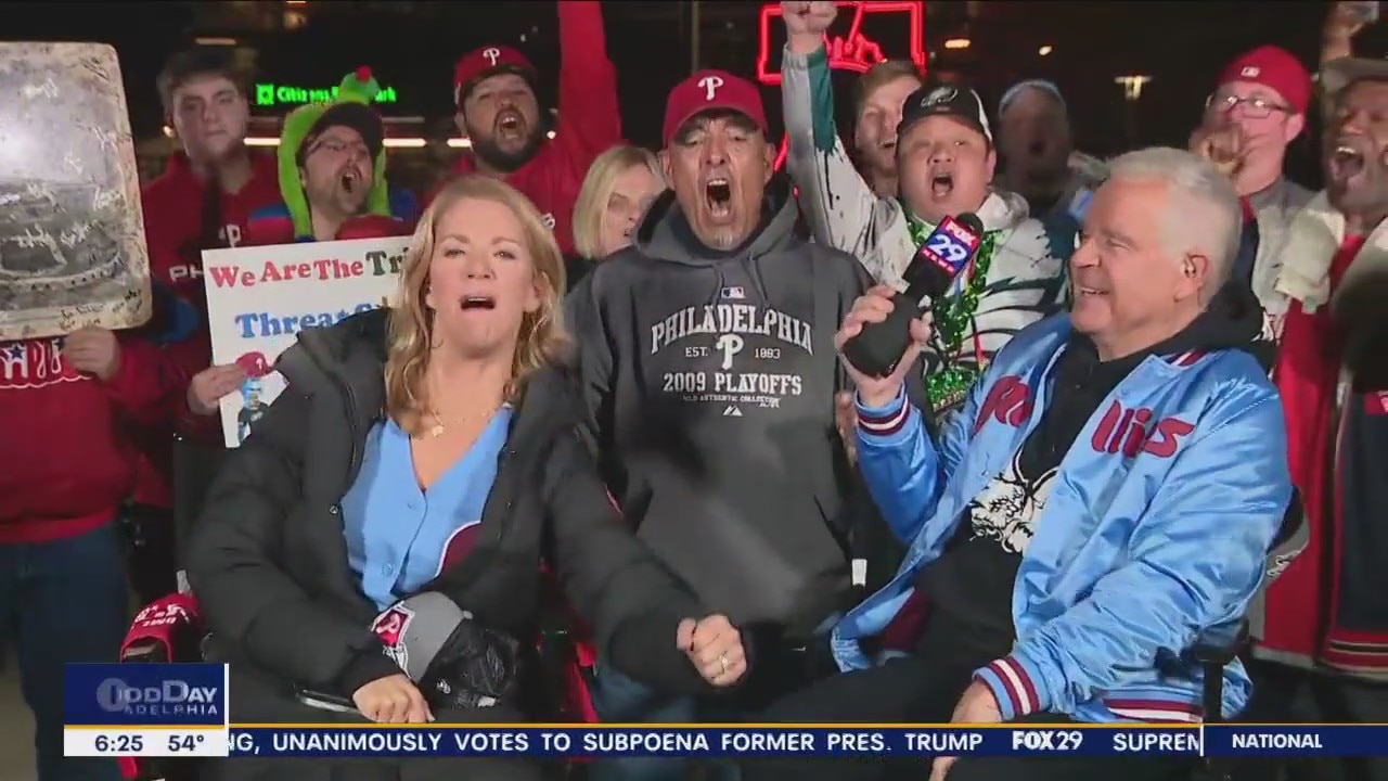 'The Fightins, said!": Phillies fans cheer on the team ahead of NLDS Game 3