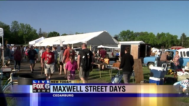 "One man's trash is another man's treasure" at Maxwell Street Days in Cedarburg