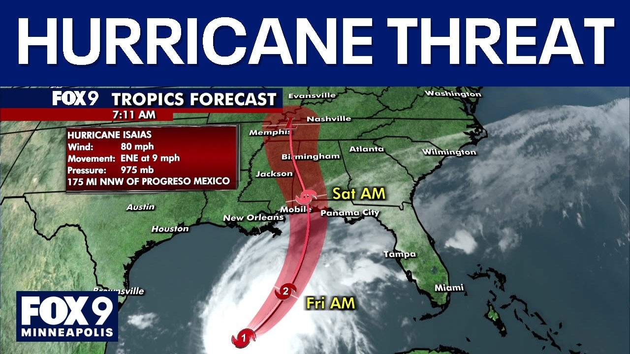 Hurricane Isaias threatens Gulf Coast landfall