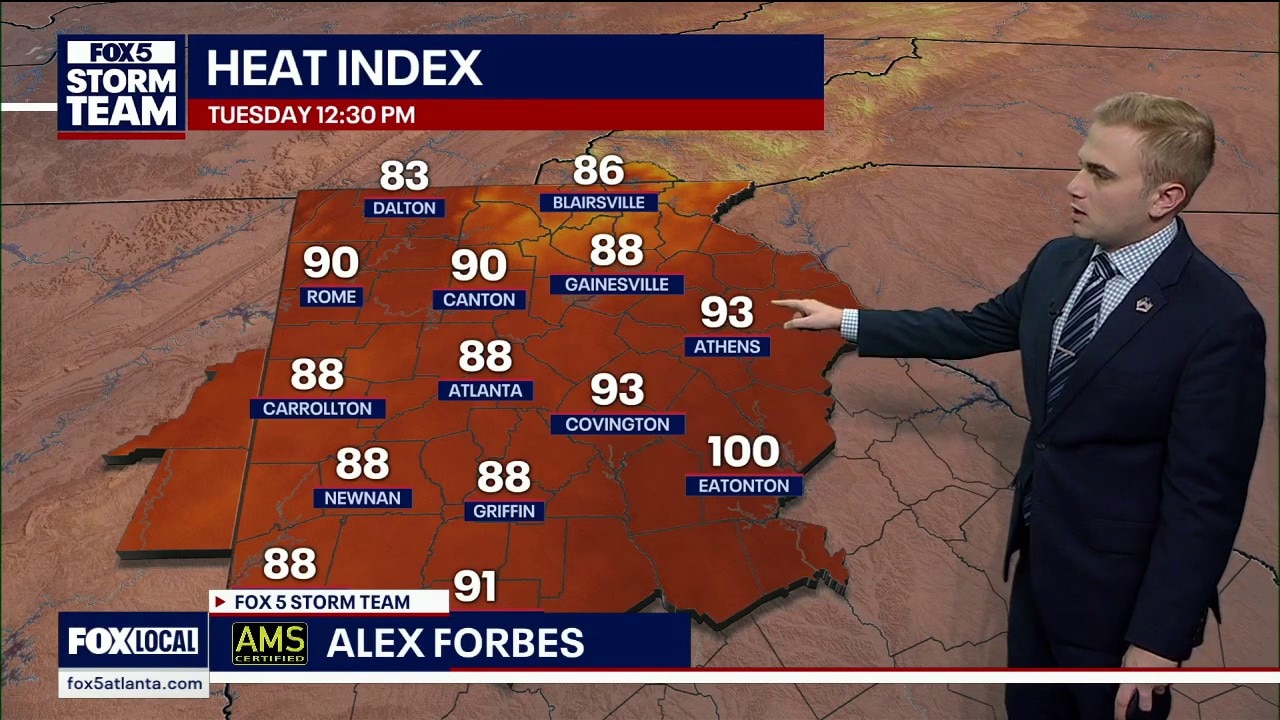 Tuesday noon weather forecast