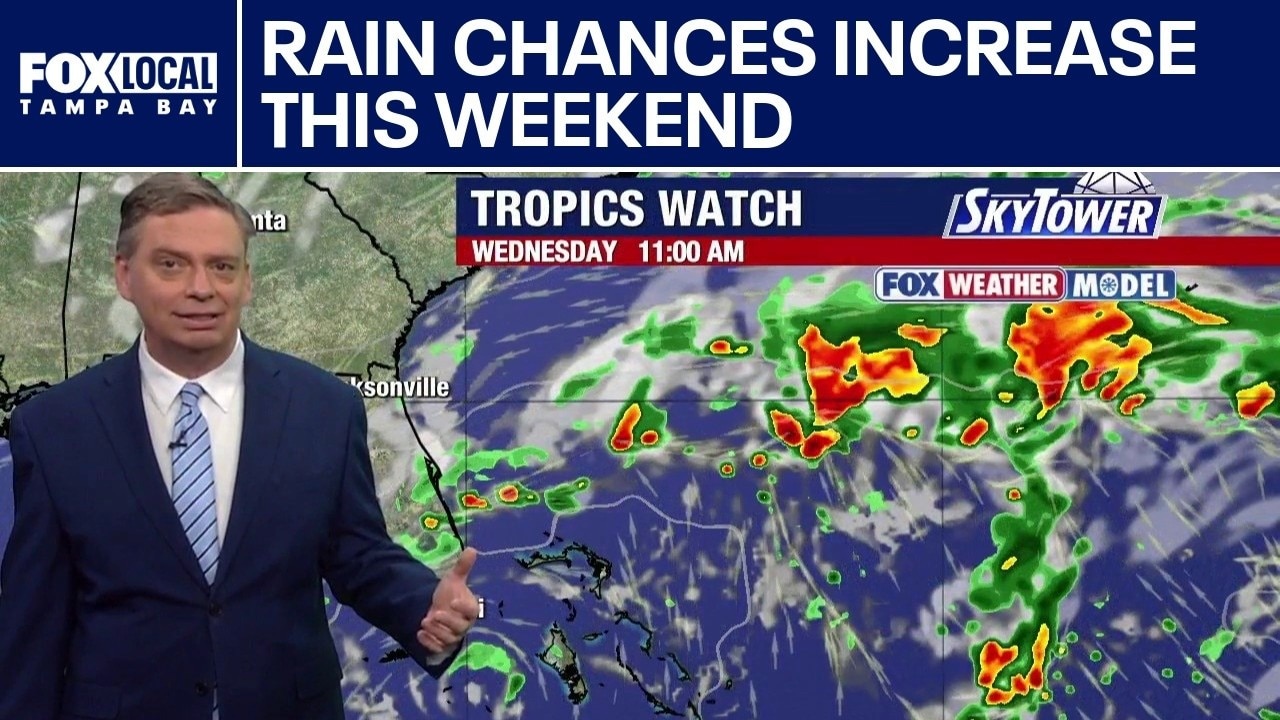 Rain chances increase as tropics stay quiet