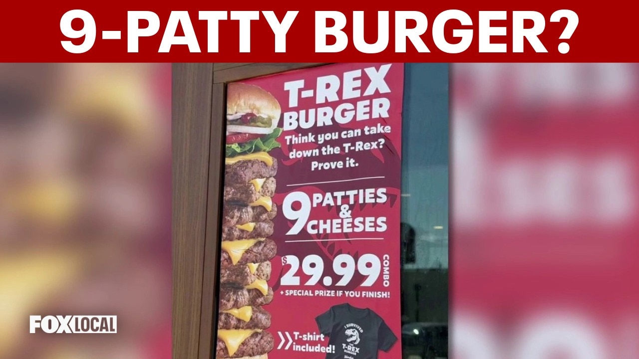 Banned Wendy's 9-patty burger challenges diners to beat the clock