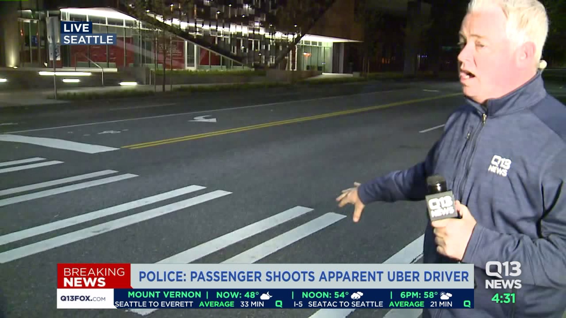 Shooting in Seattle`s South Lake Union neighborhood