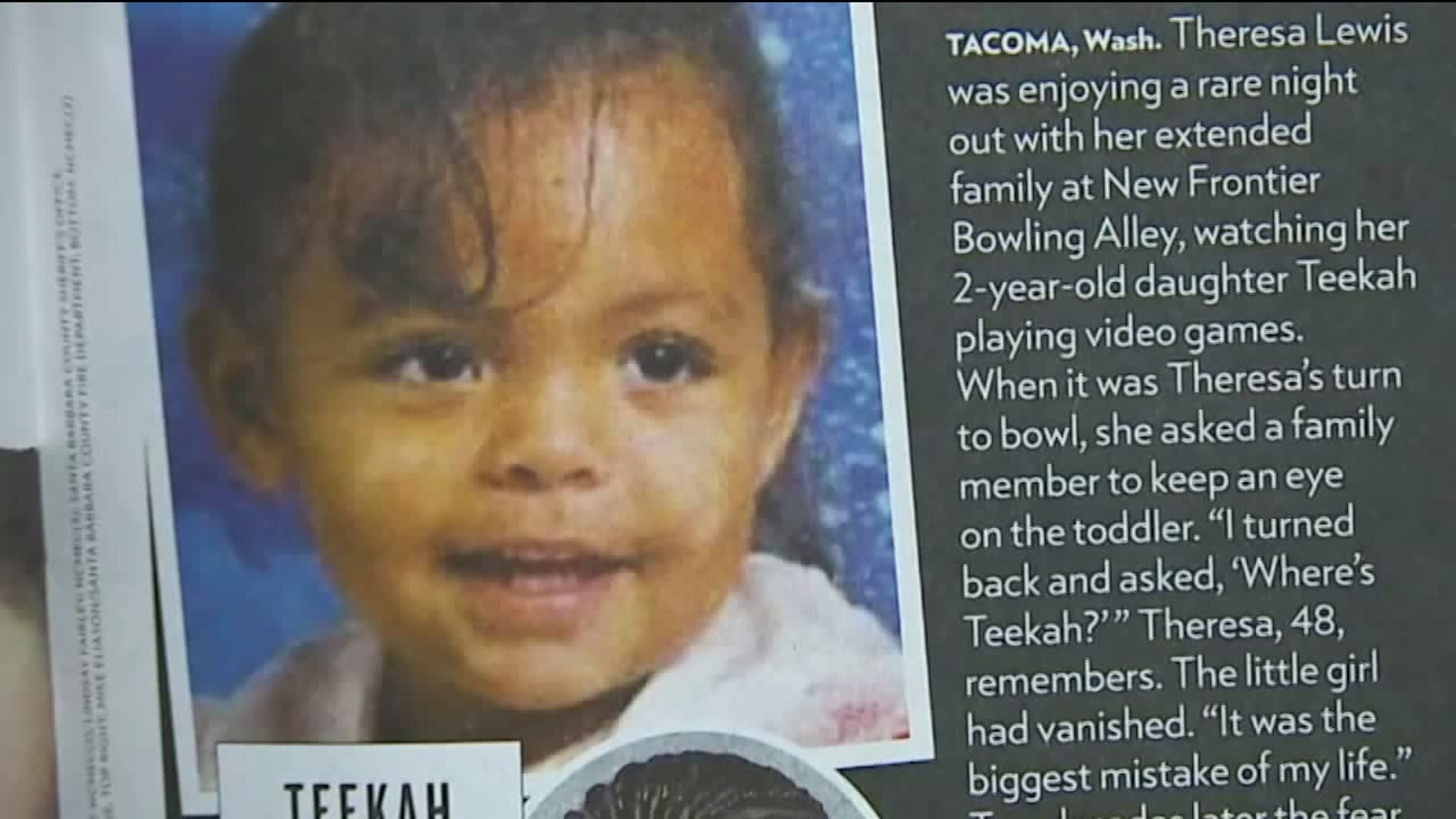Teekah Lewis case featured in People magazine